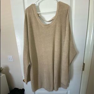 Tan Oversized Sweater